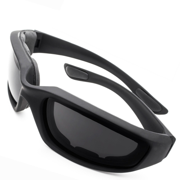 1 Pairs Motorcycle Sports Biker Riding Glasses Wind Resistant Eye Protection Sports Goggles Cycling Glasses Sunglasses Grey Color(TK/TMEU For Self-pickup)