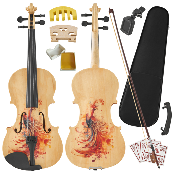 Professional 4/4 Full Size Violin Premium Sound, Durable & Lightweight Design With Complete Accessories, Exquisite Handcrafted Finish, Ideal Uniq... Defaulttitle - Shop at LoveMi