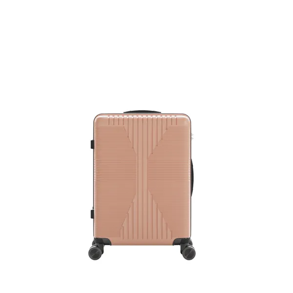 Non-TSA Customs Lock Single 20-inch PP Trolley Case, 20in PP Rose Gold