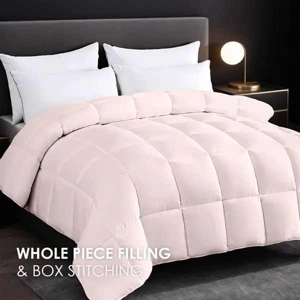 Oversized Plump Thick Duvet - Pink Enhanced Warmth With Skin-friendly Comfort. Perfect For Cozy Bedrooms & Luxury Hotels. Machine Washable. Ideal Christmas Gift