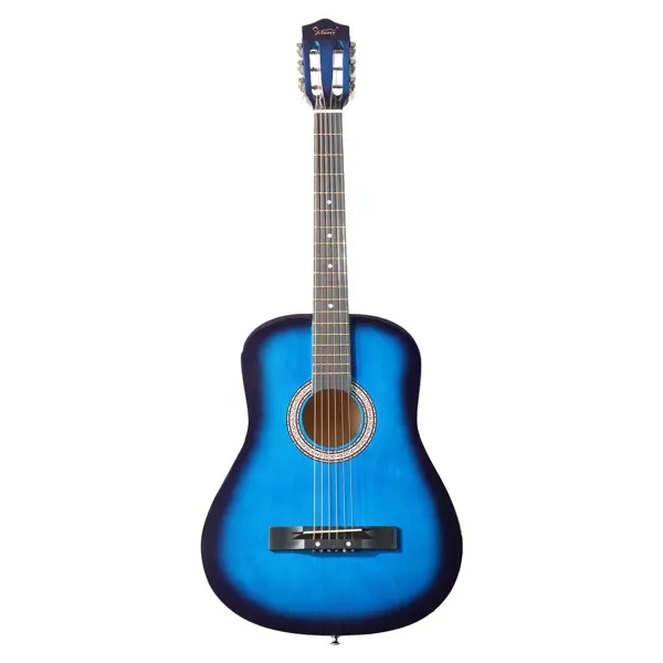 Blue 38-inch Round Acoustic Guitar