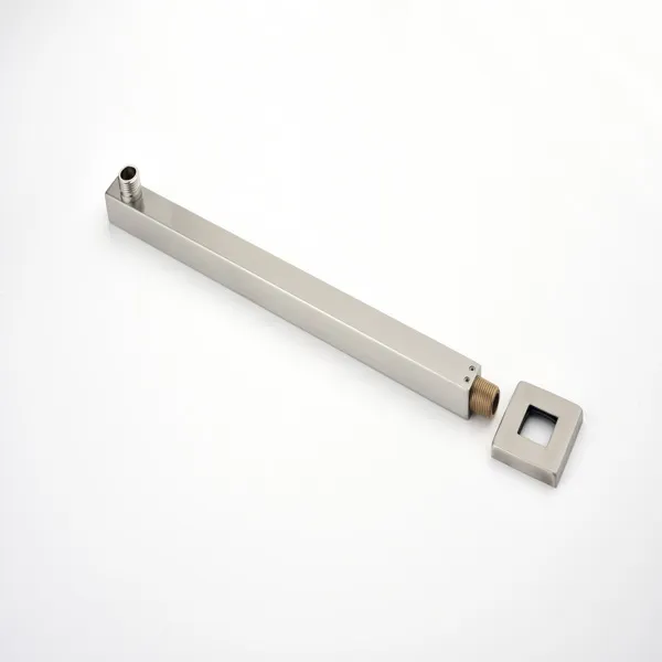 Shower Arm With Flange, 1/2 NPT Tapered Threads, Rain Shower Head Arm, Wall Mount Shower Extension Arm