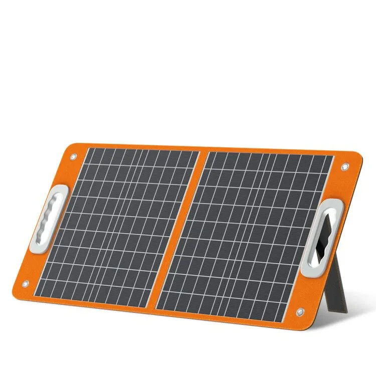Flashfish 60W Foldable Solar Panel 18V DC 5V USB Charger for Portable Generator