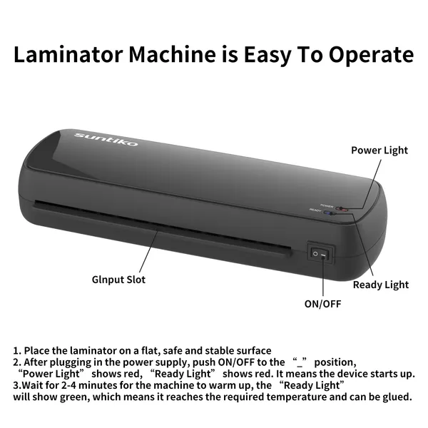 Versatile Laminator Machine,It Has Quick Warm Up, Fast Laminating Documentation And Photos, Increases Their Long Term Color Preservation. Suitable For Family, Office And School A4/A5/A6 Size - Image 4