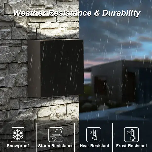 Inowel Wall Lights Outdoor Wall Sconce Waterproof Outdoor Wall Lamps Up And Down Lighting Exterior Sconces Porch Lantern 19802