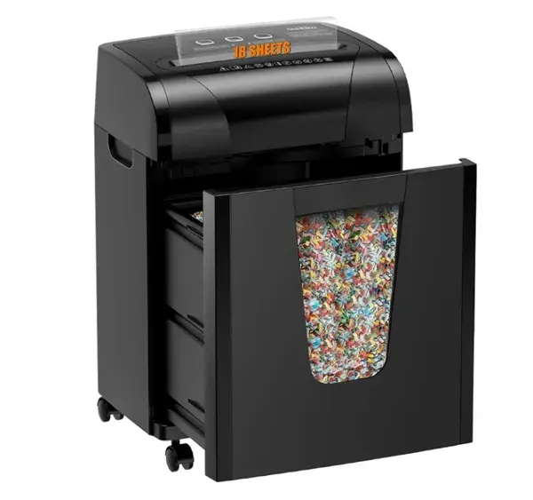 Woolsche Paper Shredder, 18-Sheet Cross Cut
