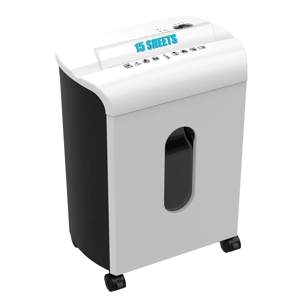 Woolsche Paper Shredder – P-4 Security, 15-Sheet Cross-Cut with 5.8-Gallon Pull-Out Bin (Paper & Credit Cards) - Image 5