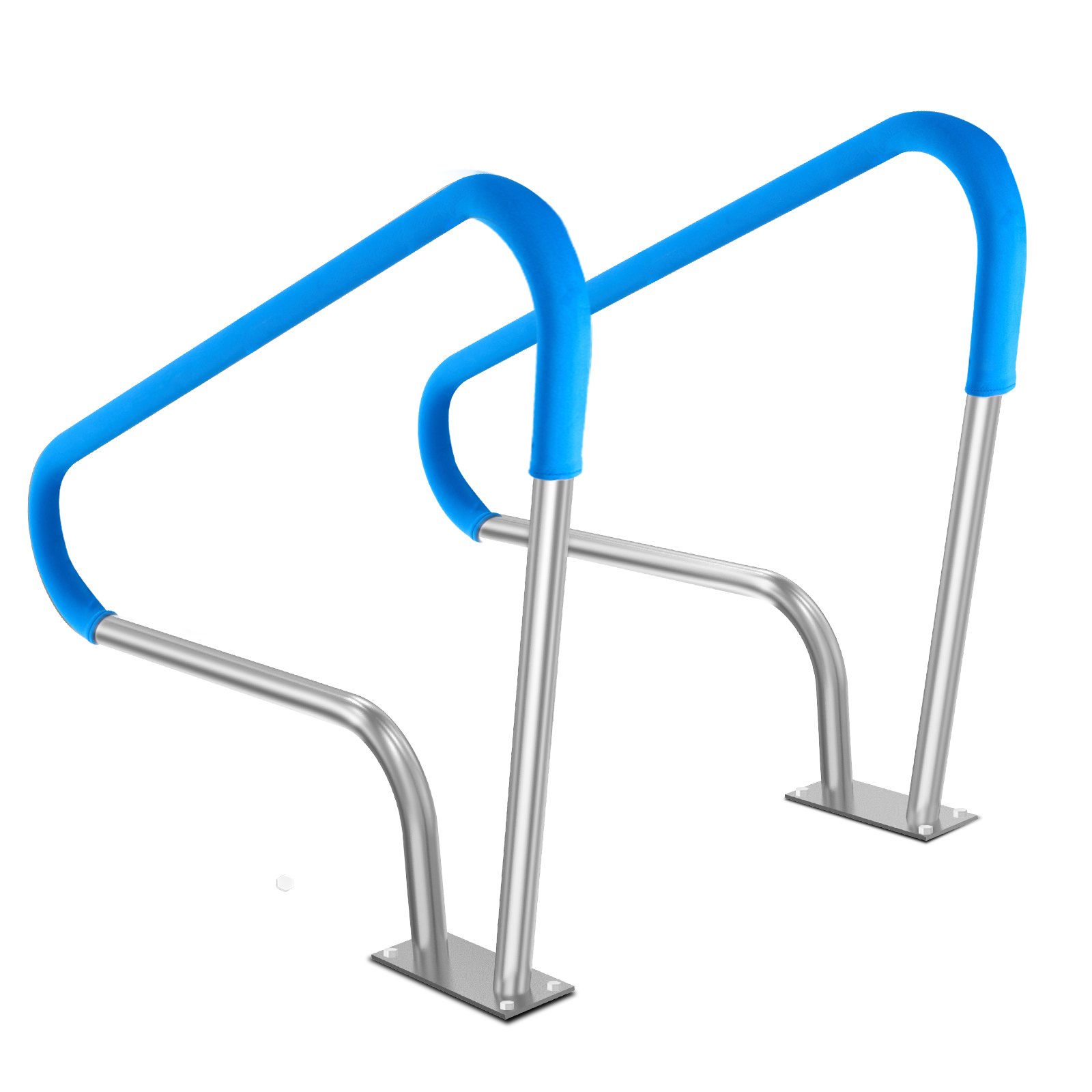 Pool Handrail, 2 PCS 48x36in Pool Railing, Stainless Steel With Base Plate For Indoor/Outdoor Pools,Swimming Pool Safety Railing For Decks,Rust-Proof Grab Bar W/ Grip Cover&Accessories For Spas - Image 1