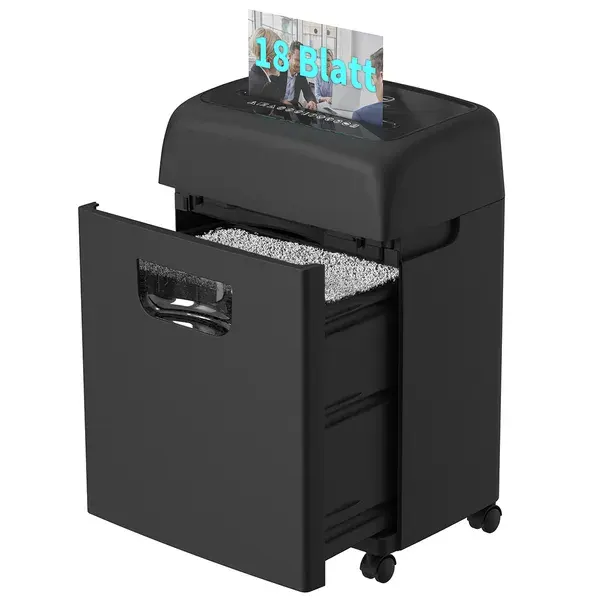 Woolsche Paper Shredder For Home, 18-Sheets Cross