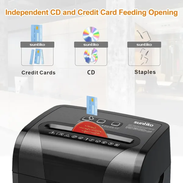 Woolsche Paper Shredder, 18-Sheet Cross Cut With 18 Liters Pull Out Bin, P-4 Security Level, Shred Paper And Credit Card, Durable&Fast With Auto Jam Proof System Shredder For Office