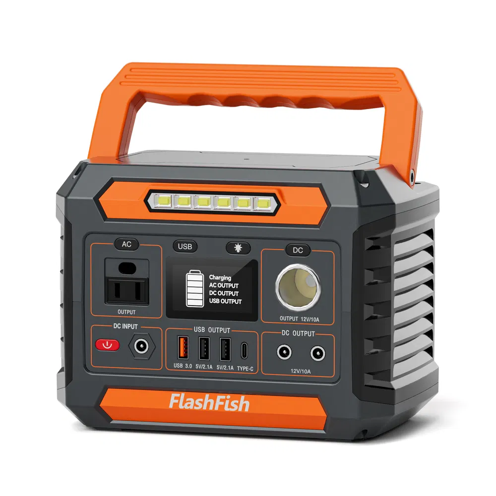 300W Portable Power Station, 230.88Wh /62400mAh Solar Generator, Regulated DC Ou