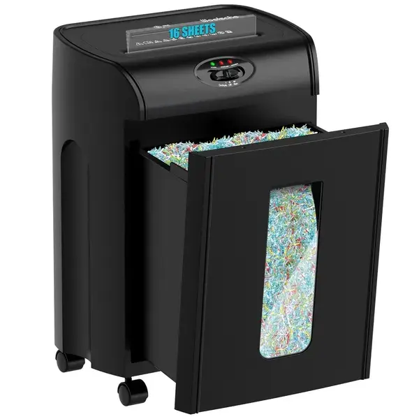 Woolsche Paper Shredder, 16-Sheet Cross Cut