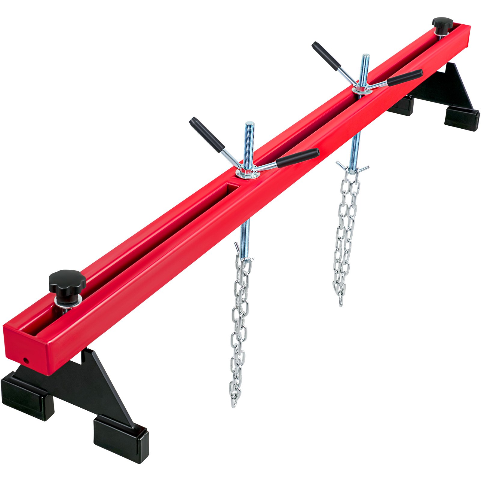 Engine Support Bar 1100 Lbs Capacity Engine Transverse Bar Engine Hoist 2 Point Lift Holder Hoist Dual Hooks, Engine Hoist Keeps Engine Stable For Home Garages & Auto Repair Shop - Image 1