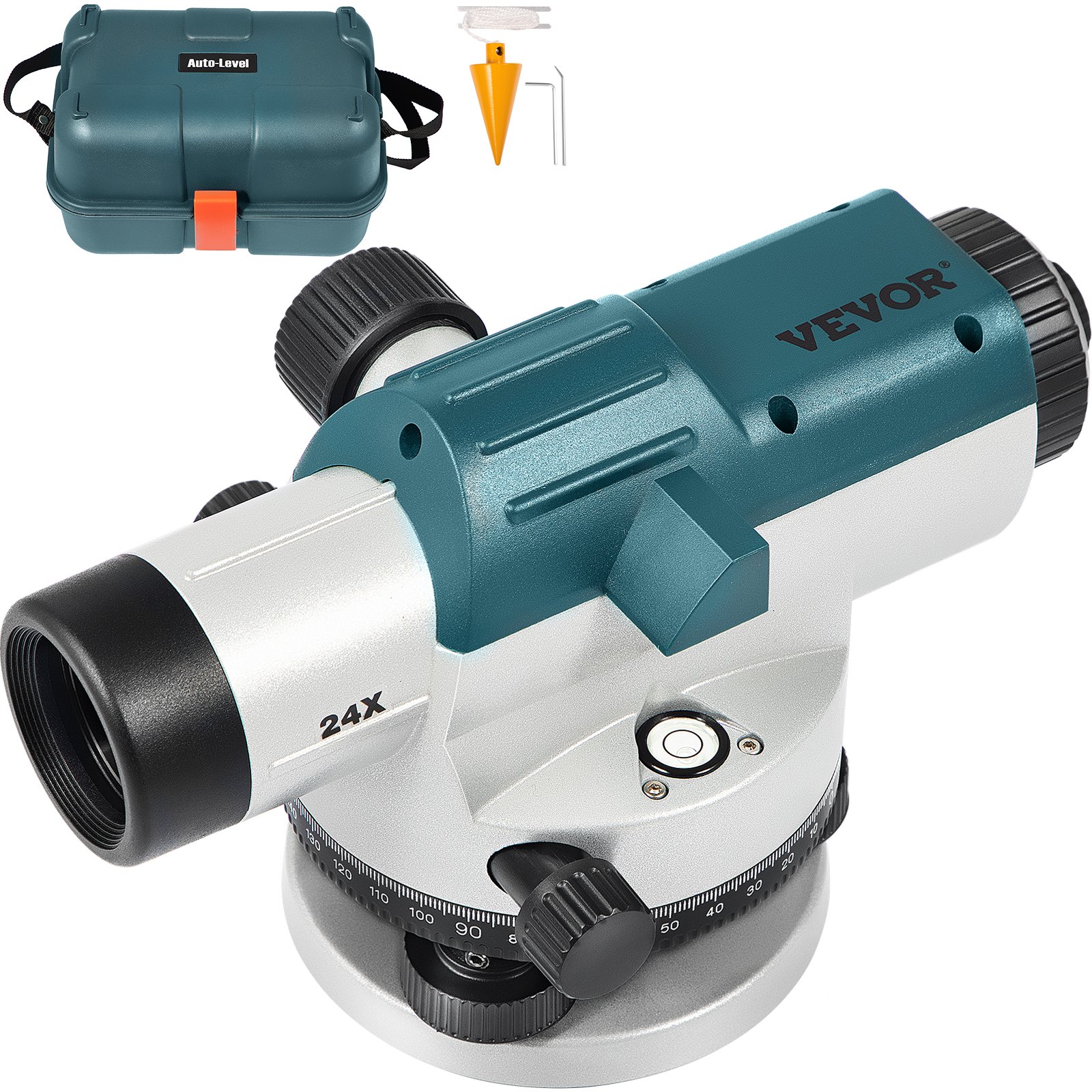 Automatic Optical Level 24X Optical Auto Level Kit High Precision Height/Distance/Angle Level Measure Builders Level With Magnetic Dampened Compensator And Transport Lock, IP54 Waterproof - Image 1