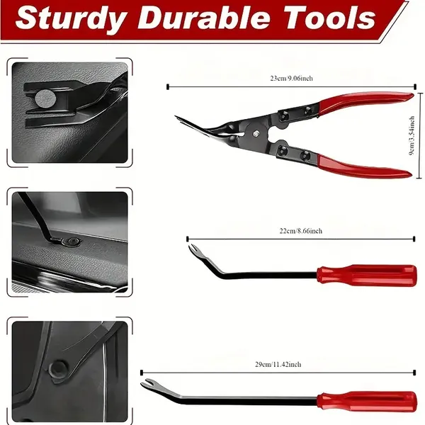 Car Interior Removal Tools Trim Pry Removal Tools Car Removal Tool Kits Door Panel Radio Stereo Audio Dashboard Terminal Repair Kits. Pry Tools, Door Panel Removal Tools, Clamp Tools, Fastener Removal