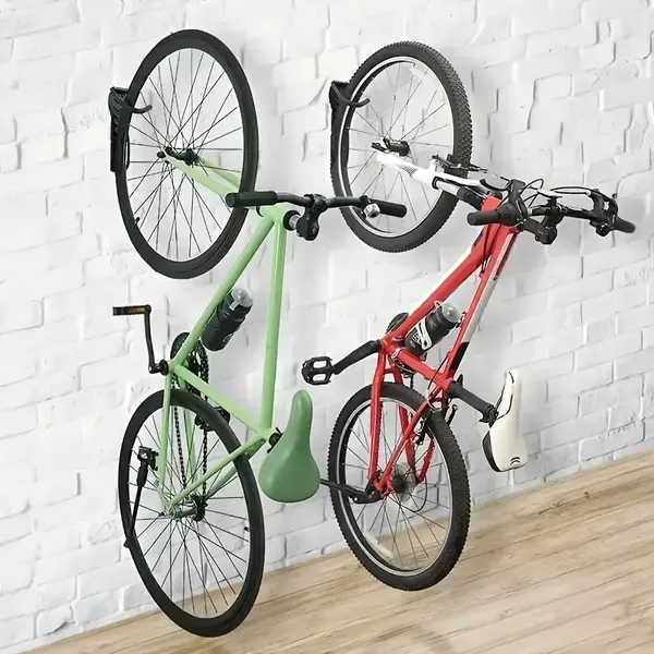 Wall-Mounted Storage Hook For Bikes And Scooters, Movable Garage Rack With 50 Lbs Capacity, Suitable For Mi Electric Scooter M365/PRO And Balance Scooter Nine ES1 ES2 - Black Metal