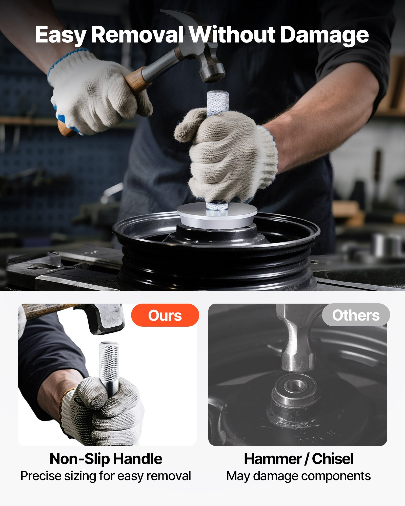 Bearing Press Kit, 10 Pcs, Bearing Race And Seal Driver Set