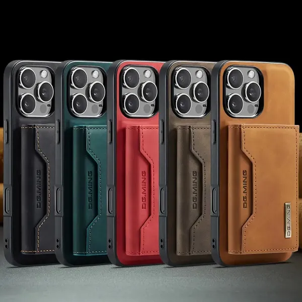 M2 Magnetic Card Holder Protective Cover - For IPhone 16 Pro Max & 15 Pro Max - Split Mobile Phone Case - - Protects Phone & Holds Cards - Great Gift For Tech Lovers.(Iphone 16 (6.1inch)2024)