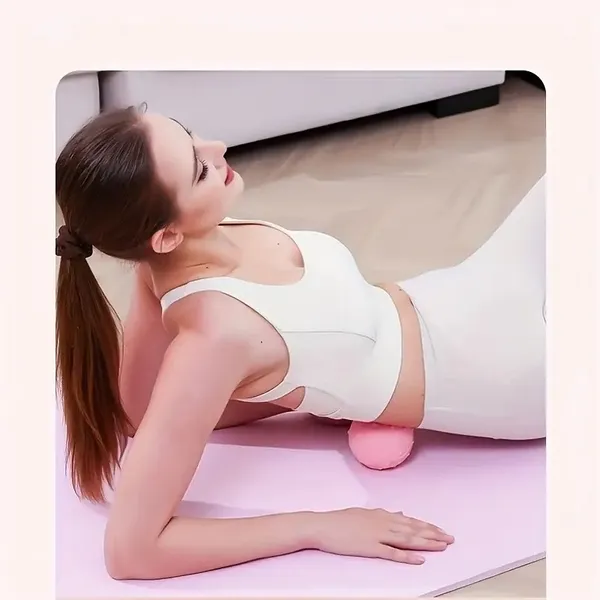 Rechargeable High Intensity Vibration Massage Ball For Muscle And Fitness, Electric Fascia Release For Neck, Back And Feet, USB Charging, For Heel Pain, Fascia Release, Trigger Point - Yoga Ball, Suit