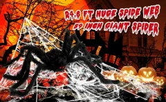 Halloween Decorations - 295" Halloween Spider Web Decorations Outdoor + 59" Giant Fake Spider With Triangular Huge Spiders Web - Scary Decor Cleara... - View 1