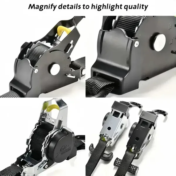 Automatic Telescopic Tensioner. Automatically Fasten The Cargo Binding Ratchet
