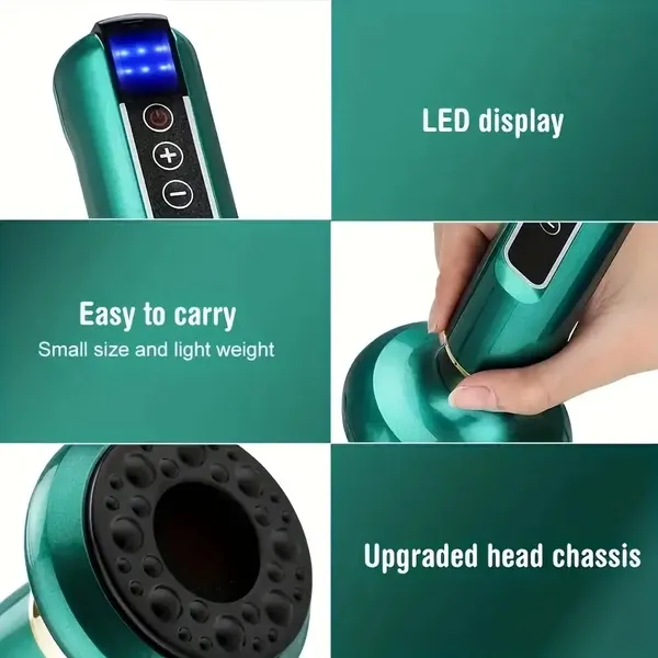 Body Gua Sha Scraping Massager. 12 Level Electric Vacuum Cupping Massager, Rechargeable And Cordless. Perfect For… - 5