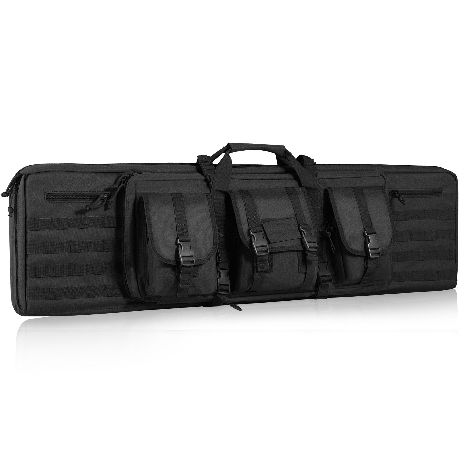 Tactical Range Bag, 36 Inch Tactical Double Firearm Bag, Soft Outdoor Tactical Case With Lockable Zipper, Portable Handle & Shoulder Strap, 3 Large... Black - Shop at LoveMi