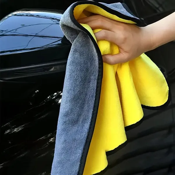 Super Microfiber Car Cleaning Towel - Reusable Car Detail Cloth For Seamless Glass/Upholstery/Furniture Tables/Chairs/Flooring, Fast-absorbing, Lint-Free Household And Vehicle Care Fabrics