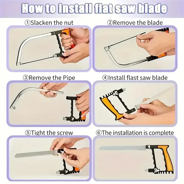 Devil Saw, Curve Saw, Multi Functional Saw, Outdoor Equipment, Mini Hand Saw, Woodworker DIY Saw, Woodworker Hand Saw, Without Battery