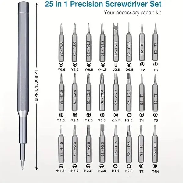 24-in-1 Precision Set Mobile Phone Repair Disassembly Tools Multifunctional Screwdriver Combination Set Household Screwdriver Special-shaped Bits Computer And Mobile Phone Disassembly And Repair Preci