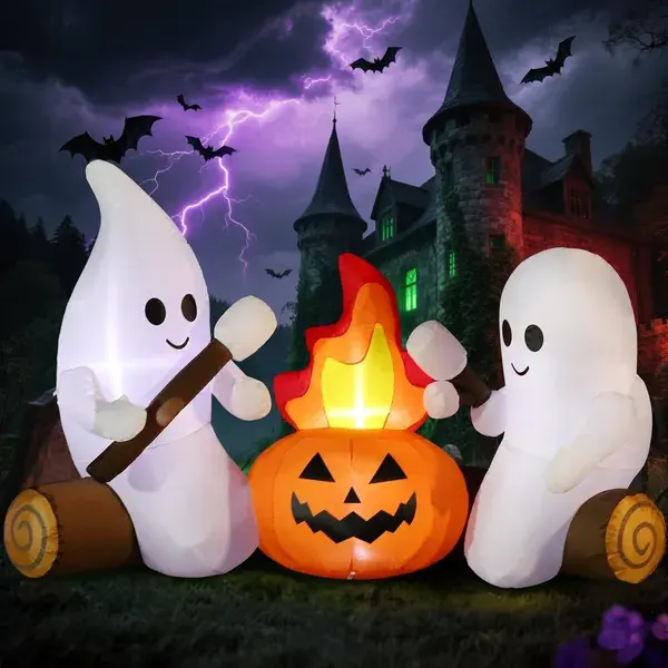 12FT Halloween Inflatables Decoration Giant Ghost