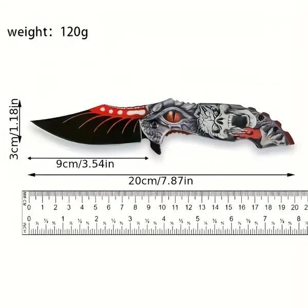 Portable Folding Knife For Camping, Hunting, Fishing, Hiking. With Broken Glass Function, Pocket Clip. A Gift For My Father.