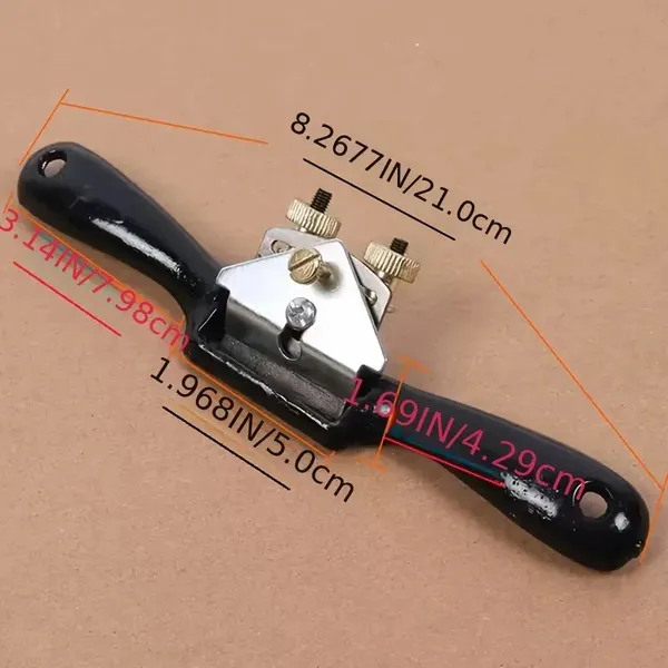 One Traditional Handheld Woodworking Double Line Planer, Adjustable Woodworking Bird Planer, Double Nut Adjustable Woodworking Planer, Equipped With A High-carbon Steel Blade For Smoothing And Shaping