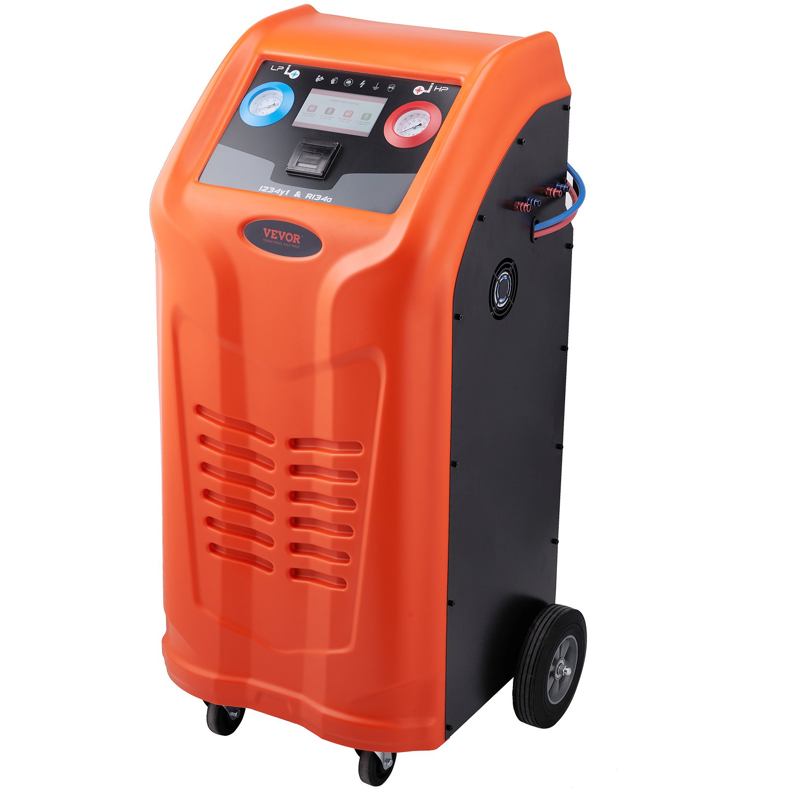 Fully Automatic Refrigerant Recovery Machine For R134A+R1234YF - AC Recovery Machine Kit Built In Electronic Scale/Compressor/Recovery Tank, Recovery Machine HVAC Dual Cylinder - Image 1