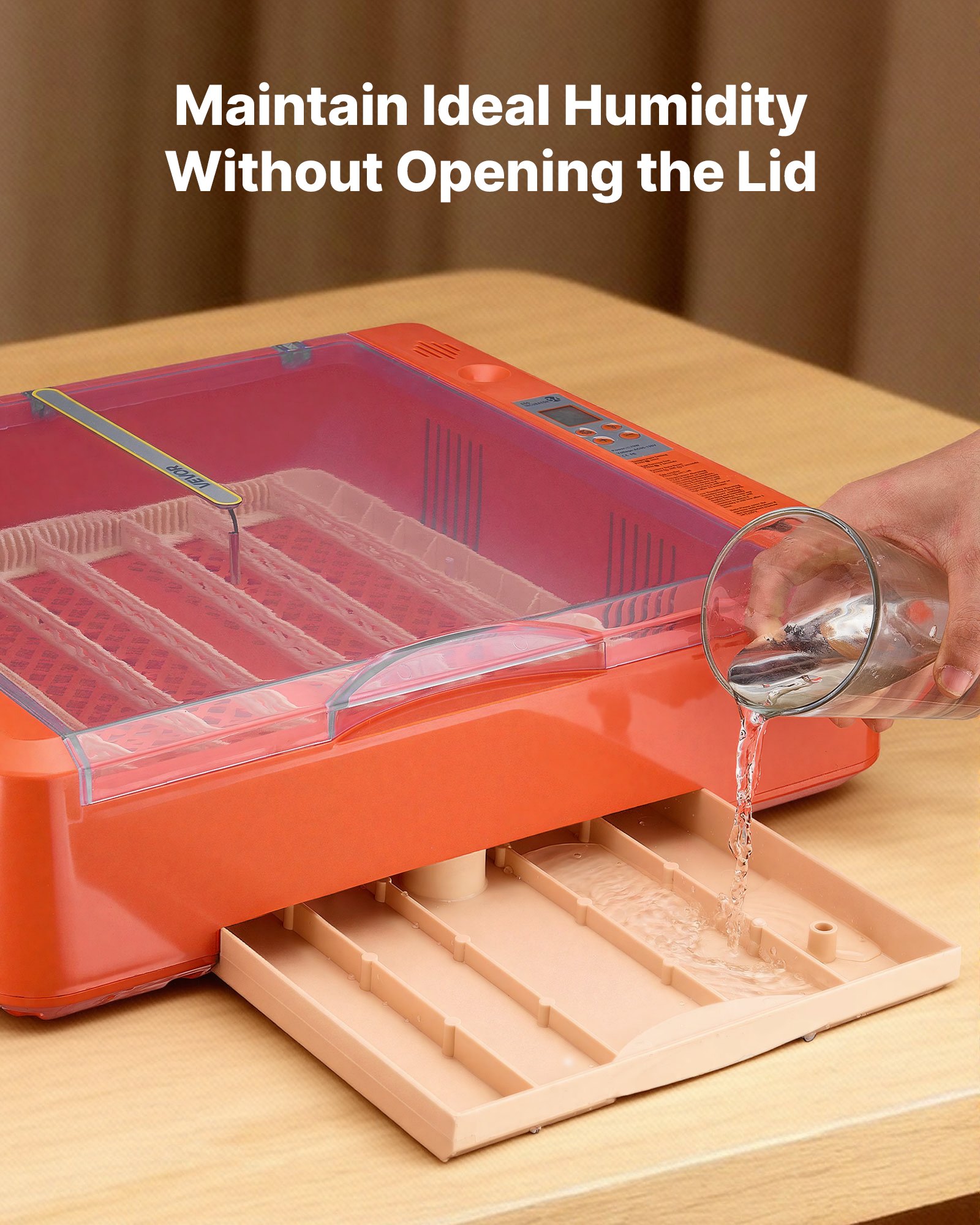 36 Egg Incubator, Automatic Egg Turner With LED Candler & Water Tray, Temperature & Humidity Control, 360° View Clear Window, Poultry Eggs Incubators For Hatching Chicks Ducks Goose Quails image 3