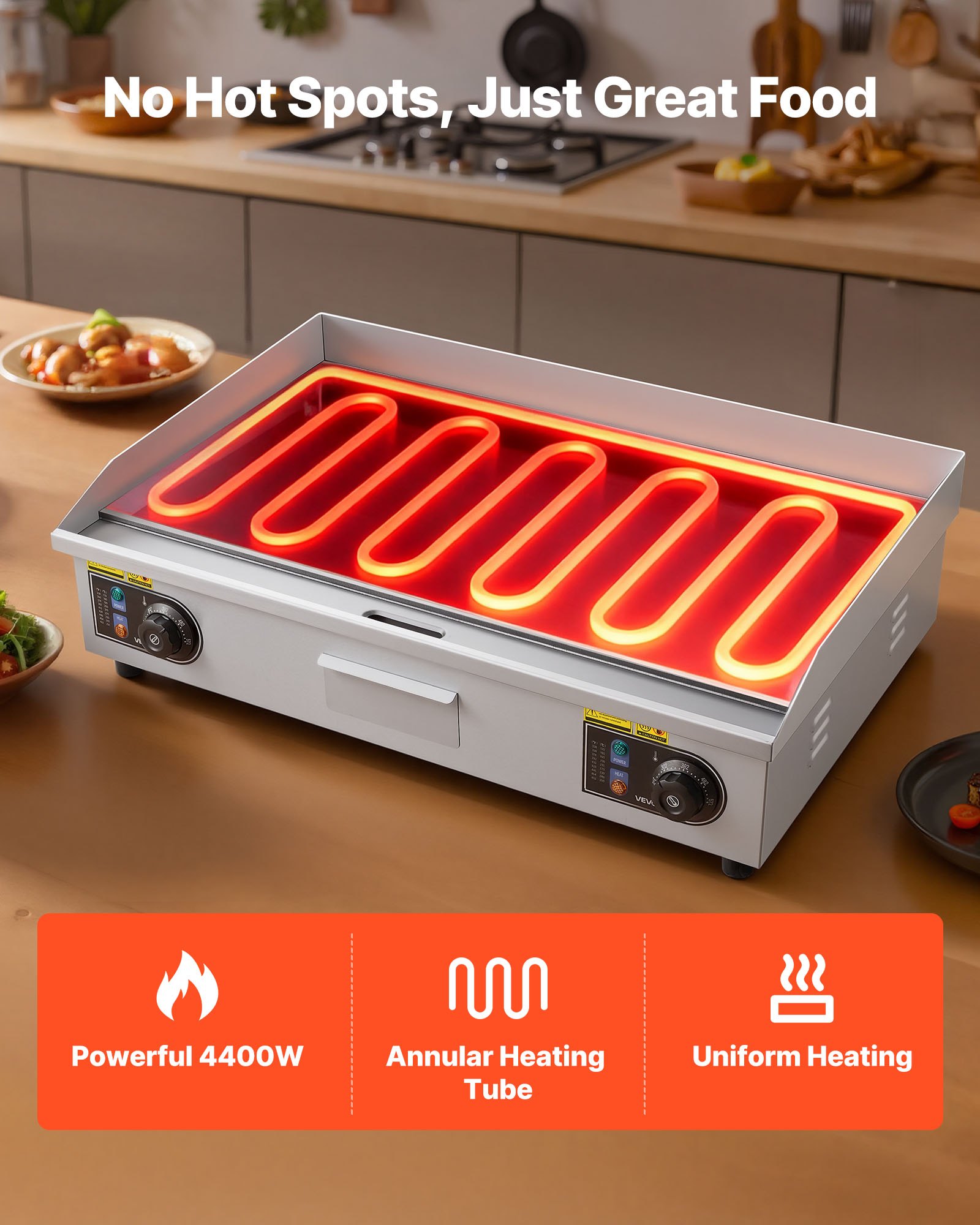 Commercial Electric Griddle β 28.54 X 15.75 Inches β photo 2