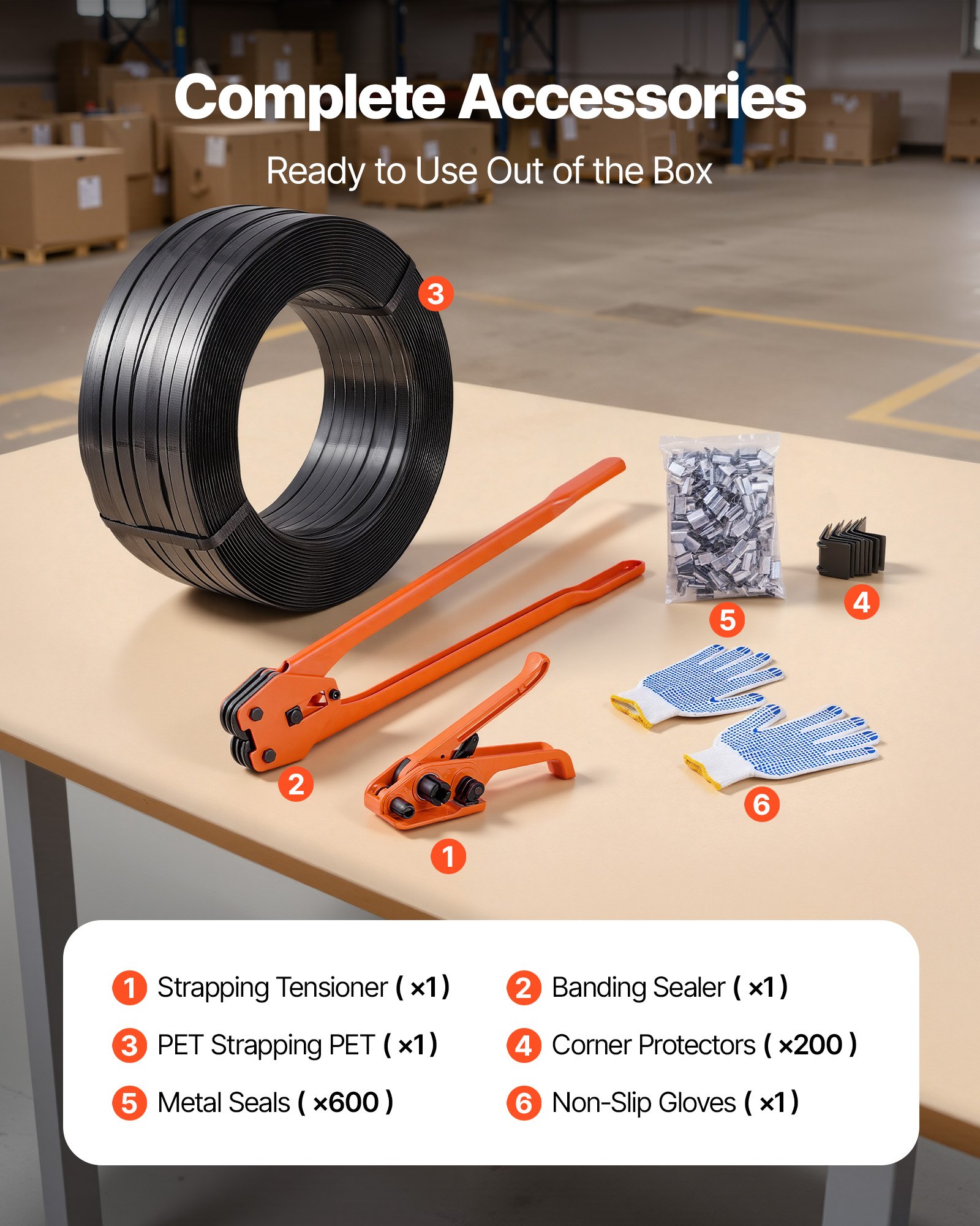 Banding Strapping Kit β Heavy Duty Banding Sealer Tool with 2000 β photo 5