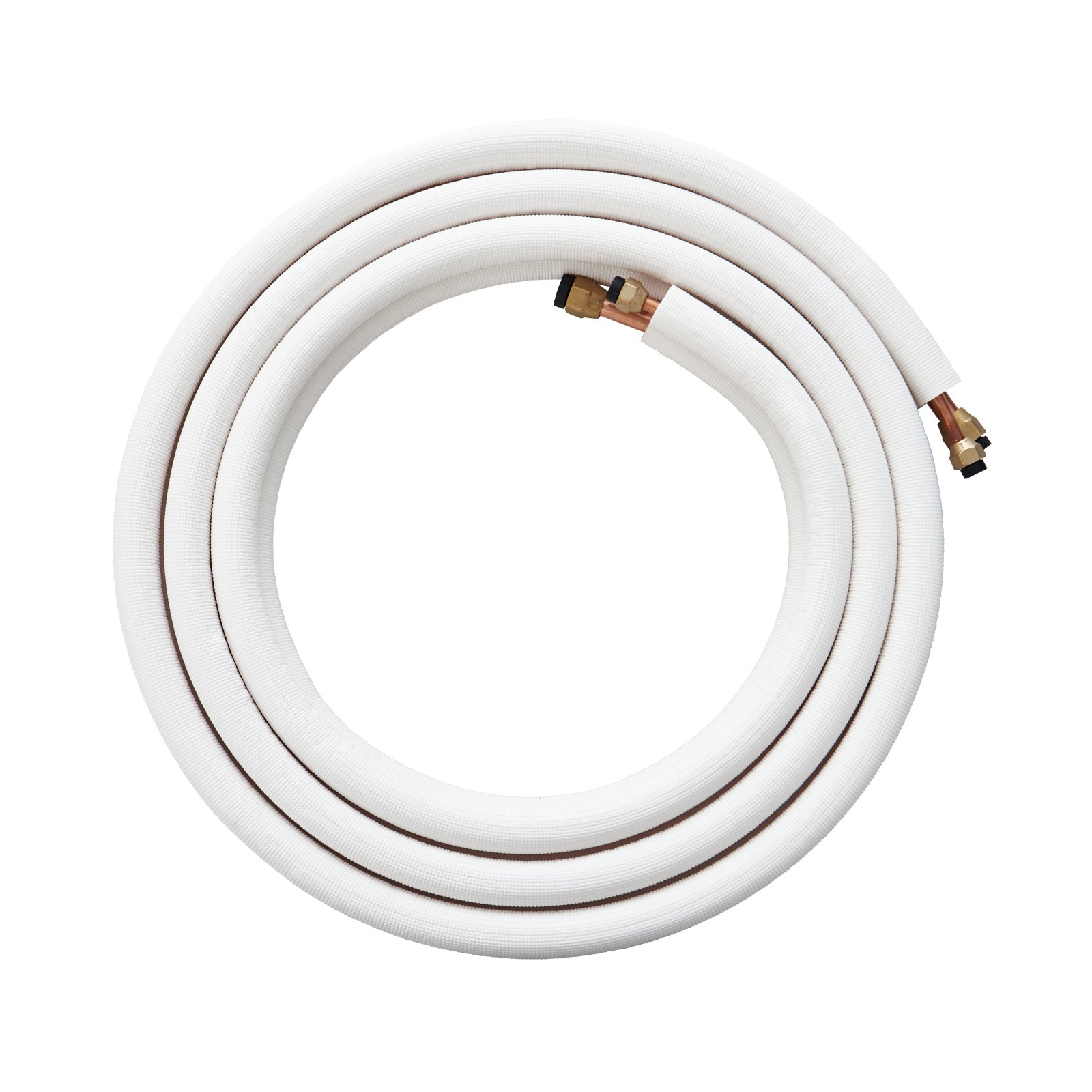 16FT Mini Split Line Set, 3/8" & 5/8" O.D Copper Pipes Tubing And Triple-Layer Insulation, For Air Conditioning Or Heating Pump Equipment & HVAC With Rich Accessories (18ft Connection Cable) - Image 1