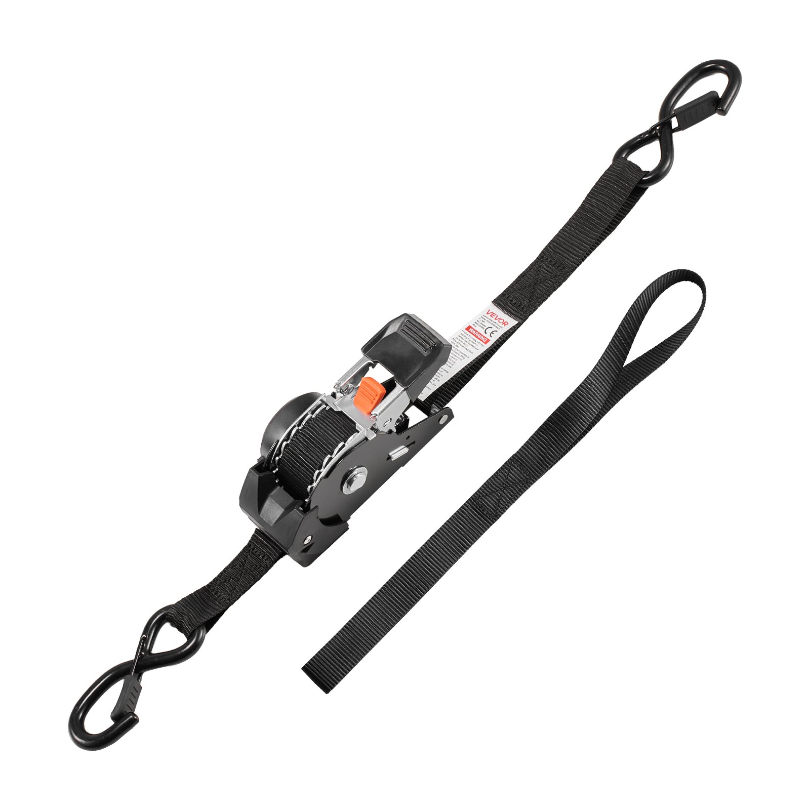 Retractable Ratchet Straps, 1 In X 10 Ft, Tie Down Straps With S Hooks, Break Strength, 4 Soft Loops, Tie Down… - 2