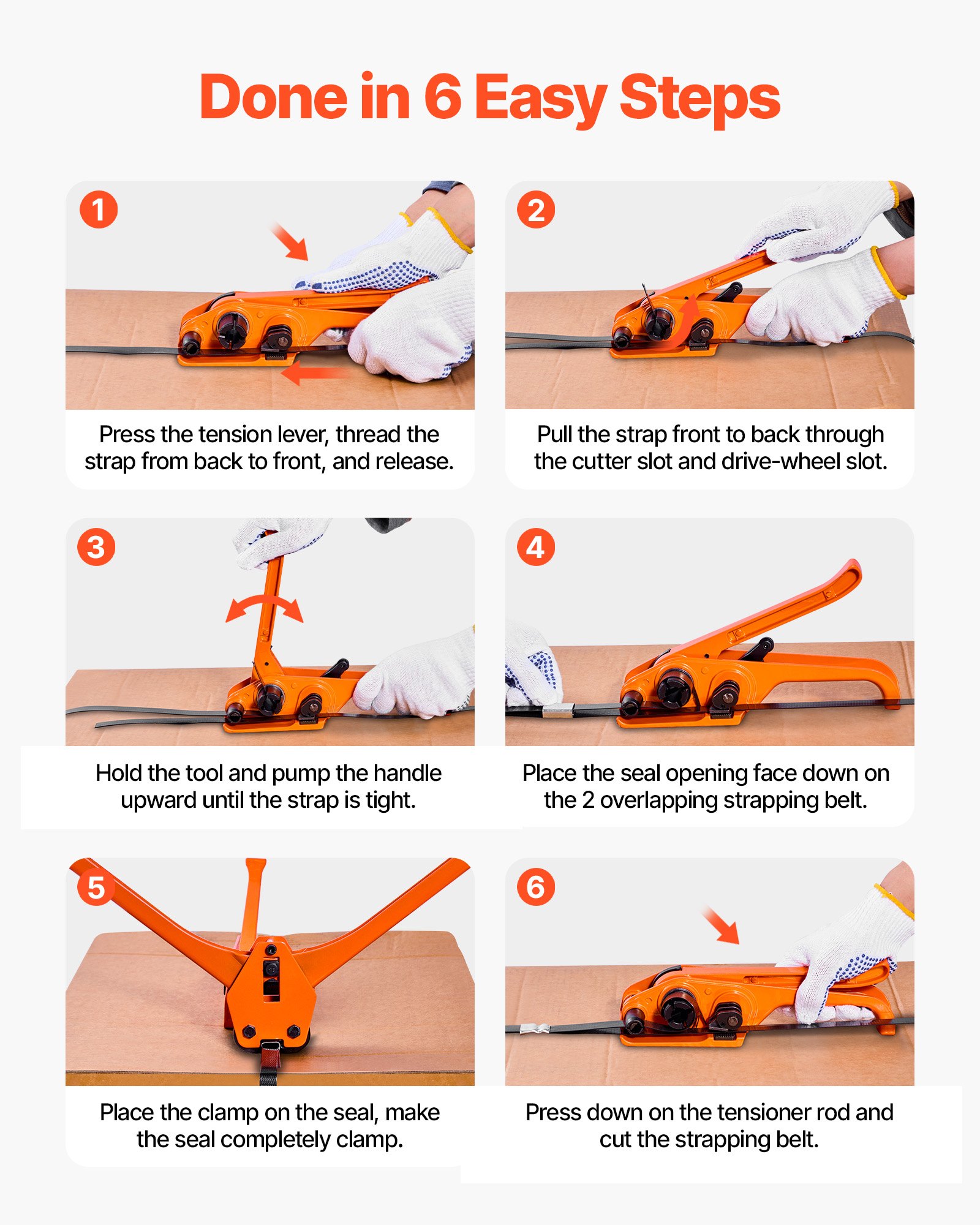 Banding Strapping Kit β Heavy Duty Banding Sealer Tool with 2000 β photo 4