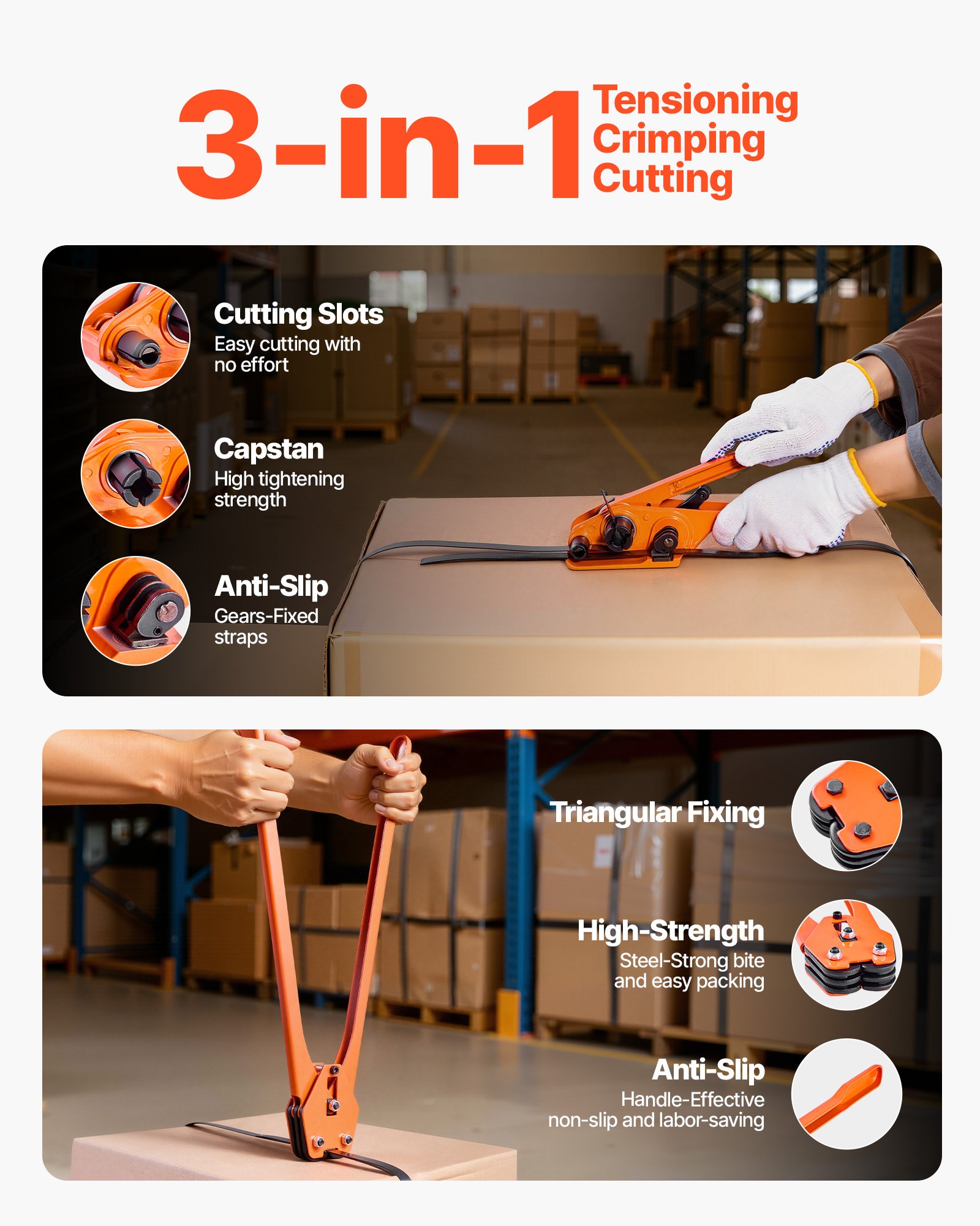 Banding Strapping Kit β Heavy Duty Banding Sealer Tool with 2000 β photo 3