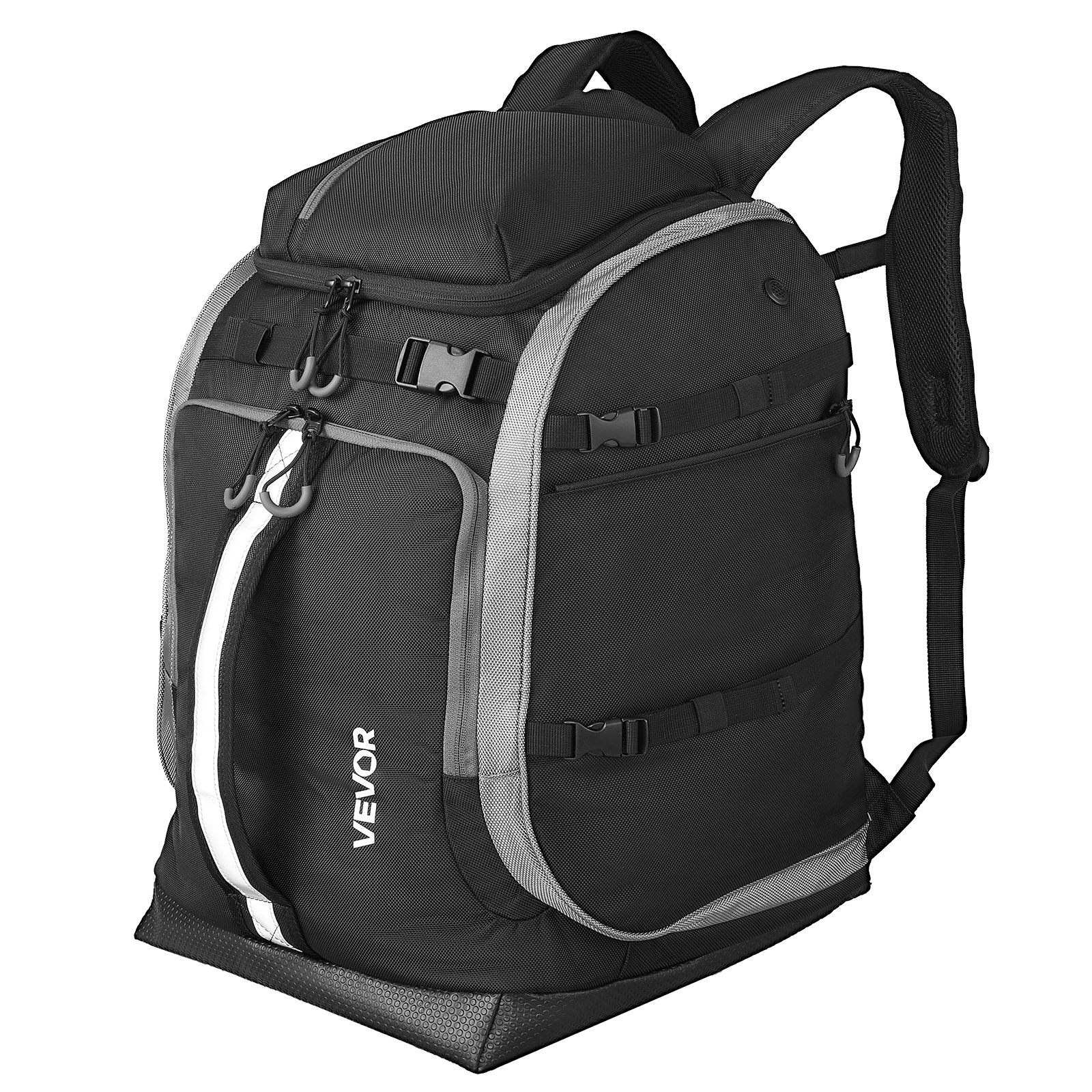 Ski Boot Bag, 65L, Snowboard Boots Travel Backpack For Men Women, With Waterproof Exterior & Bottom, Durable 1680D Oxford, Bag For Skis, Snowboard, Helmet, Goggles, Gloves, Accessories (Black). - Image 1
