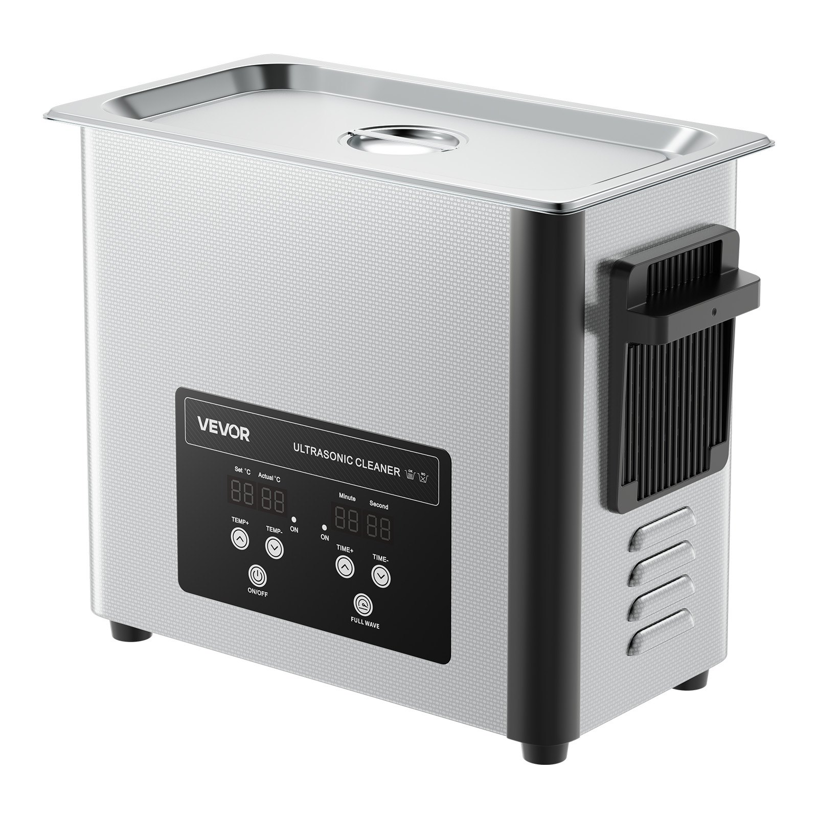 6L Ultrasonic Cleaner, Professional Ultrasonic Cleaner Machine With Cleaning Basket & Digital Display, 120W Stainless Steel 40kHz Cleaning Machine For Watches, Razors, Jewelry, Coins And More - Image 1