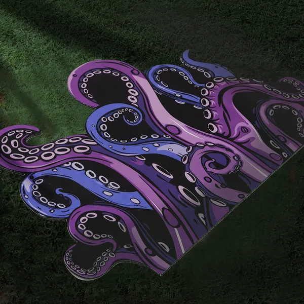 Octopus Bathroom Rug Non-Slip Mat -, Microfiber Absorbent Octopus Rug Non-Slip Backing, Unique Gift And Holiday Decor Rug For Tabletop Role Playing Gamers, Fans And Sailing Enthusiasts