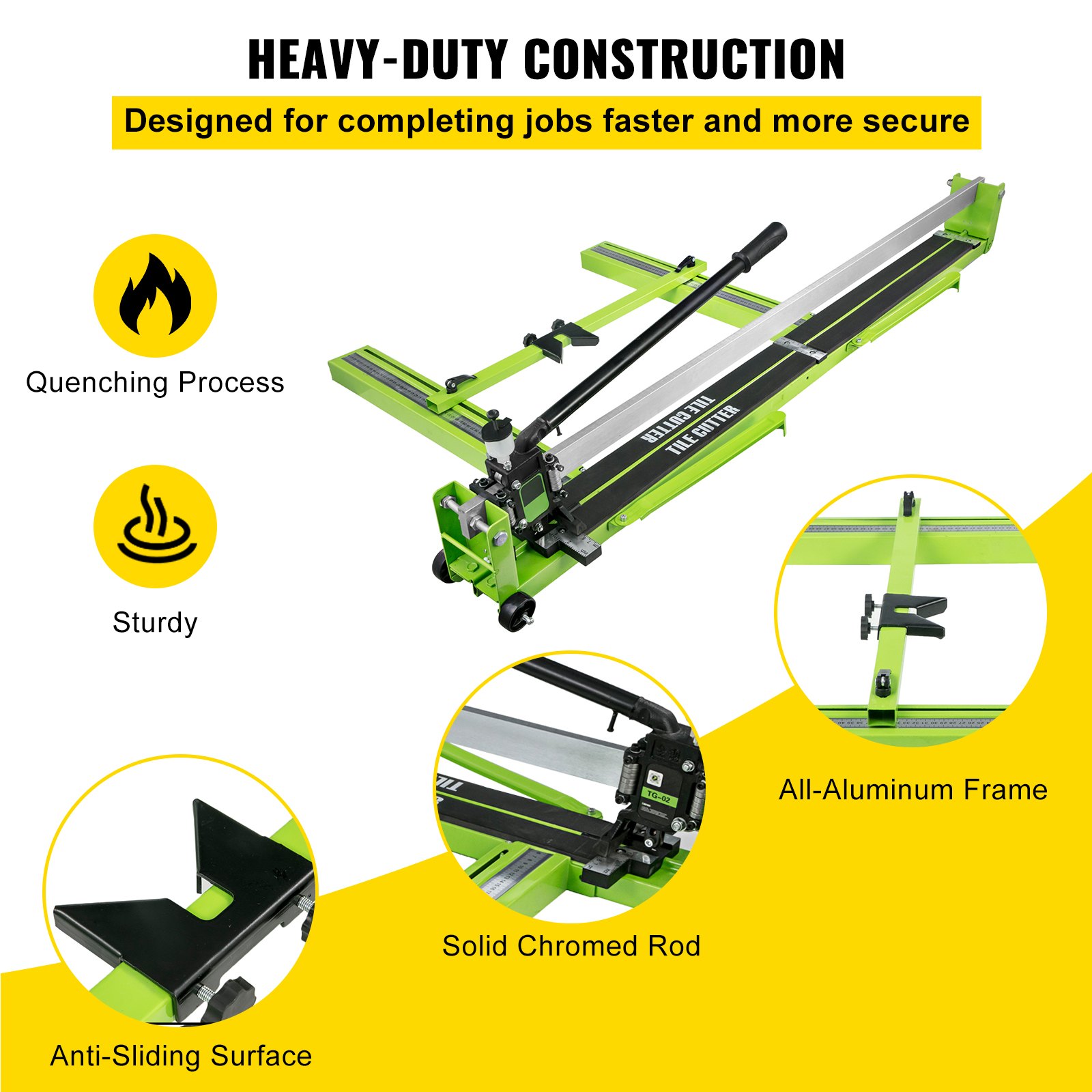 Tile Cutter 47 Inch, Manual Tile Cutter All-Steel Frame,Tile Cutting Machine With Laser Guide And Bonus… image 5