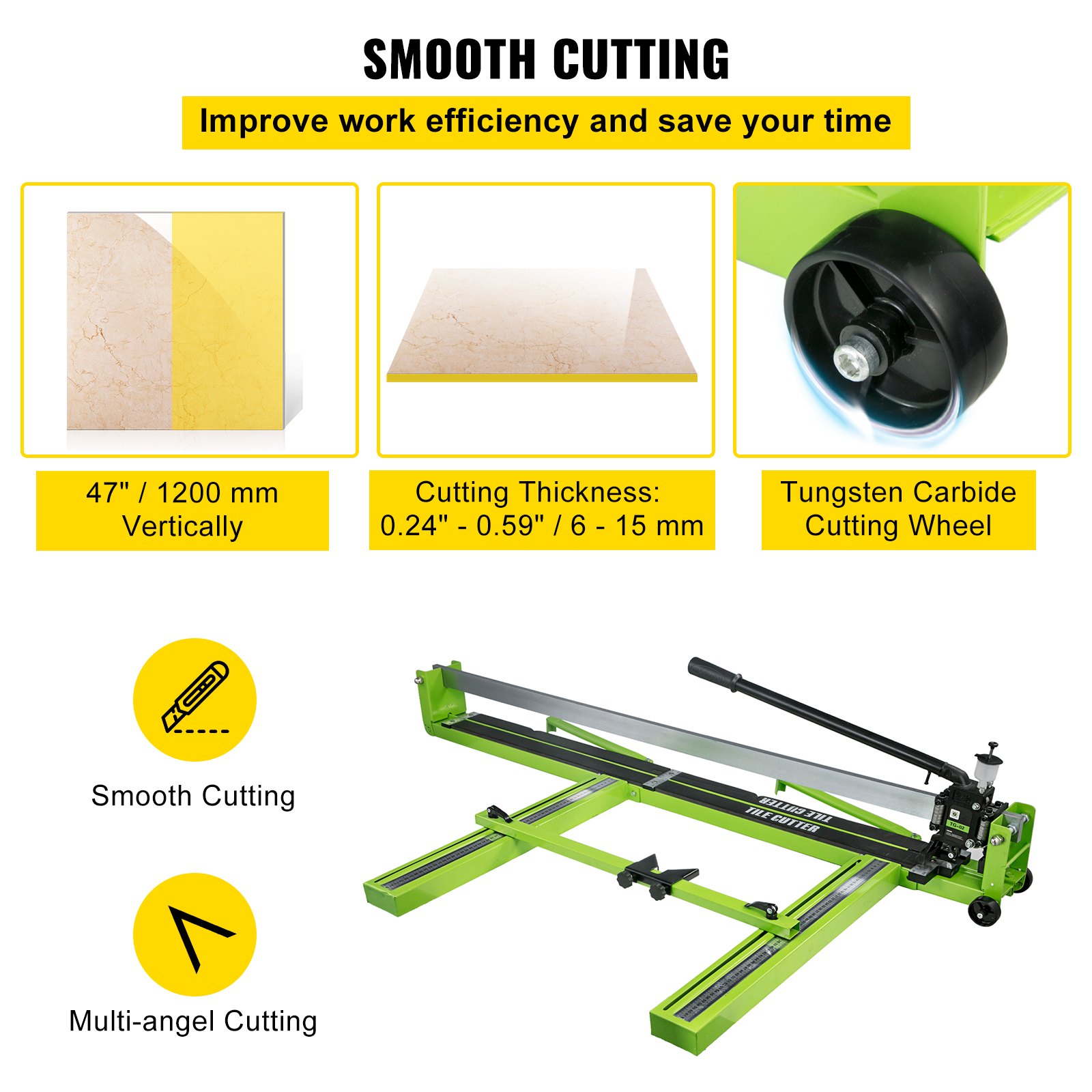 Tile Cutter 47 Inch, Manual Tile Cutter All-Steel Frame,Tile Cutting Machine With Laser Guide And Bonus… image 3