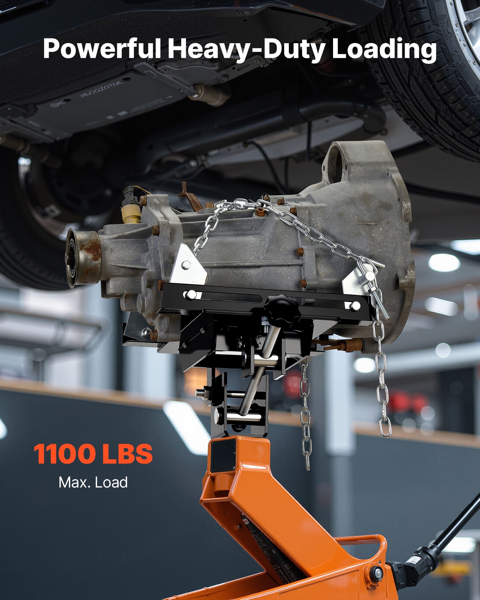 Transmission Jack Adapter, 1100 Lbs / 0.5 Ton Load Capacity Automotive Transmission Lift Adapter… image 4