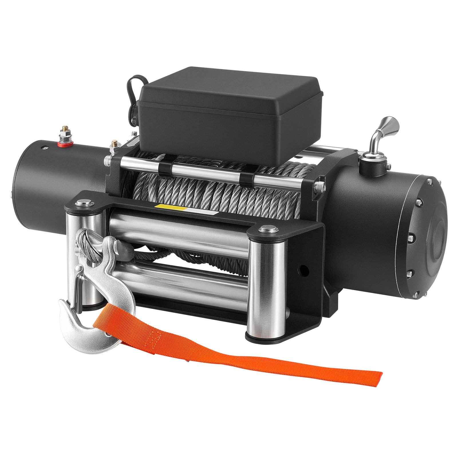 Electric Winch, 12000 Lbs Load Capacity, 12V DC Truck Winch With Φ0.36 In X 80 Ft Steel Rope, Wireless & Wired Remote Control, IP55 Waterproof For Towing SUV Jeep Trailer Boat Off-Road Vehicle
