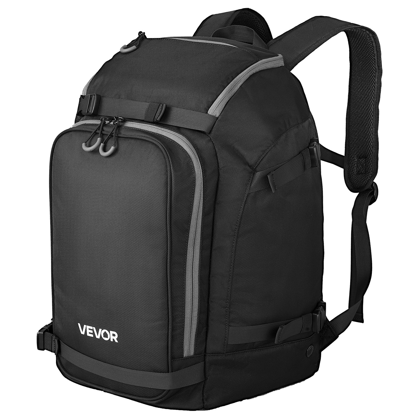 Ski Boot Bag, 55L, Snowboard Boots Travel Backpack For Men Women, With Waterproof Exterior & Bottom, Durable 1680D Oxford, Bag For Skis, Snowboard, Helmet, Goggles, Gloves, Accessories (Black) - Image 1