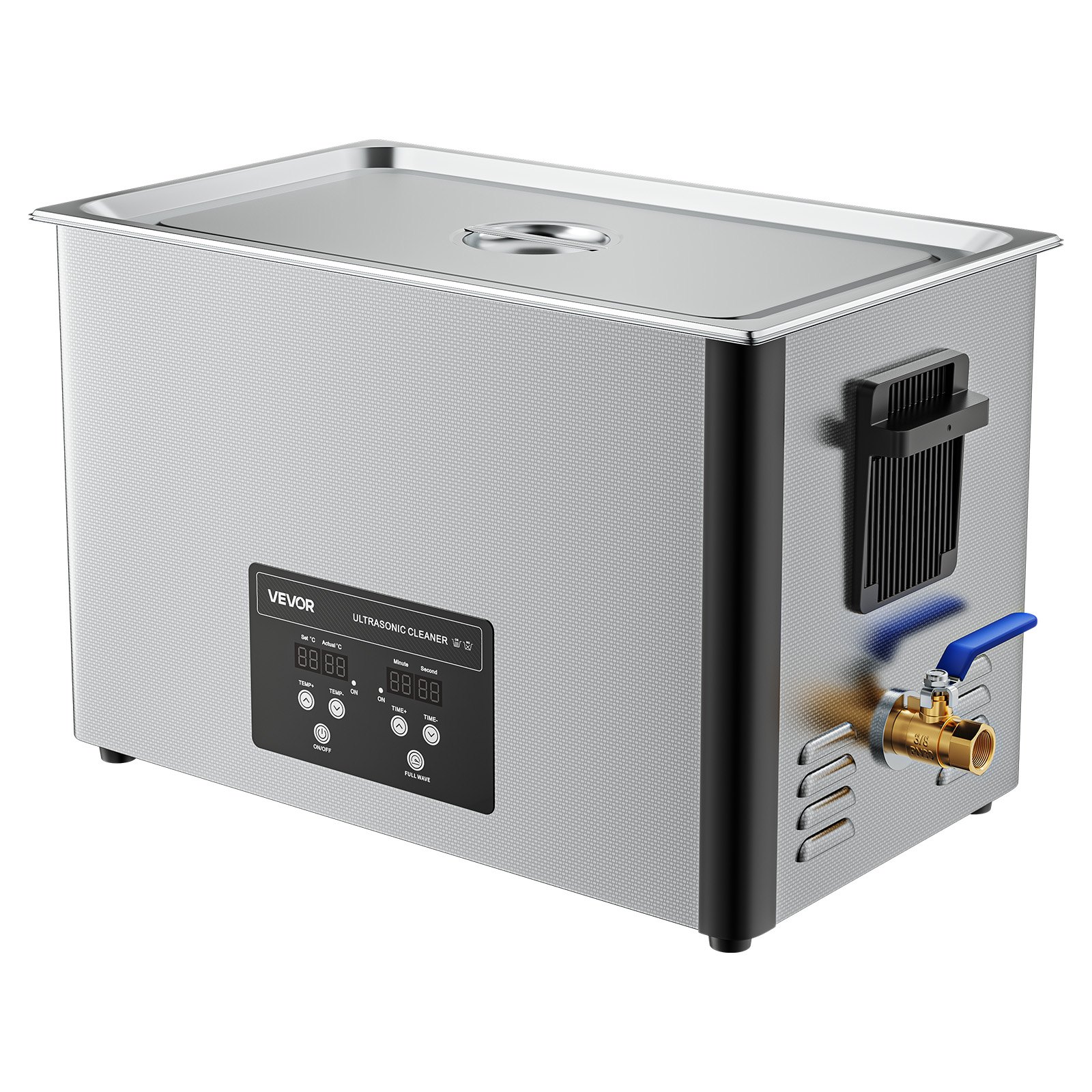 30L Ultrasonic Cleaner, Professional Ultrasonic Cleaner Machine With Cleaning Basket & Digital Display, 480W Stainless Steel 40kHz Industrial Cleaning Machine For Parts, Carburetors, Instruments - Image 1